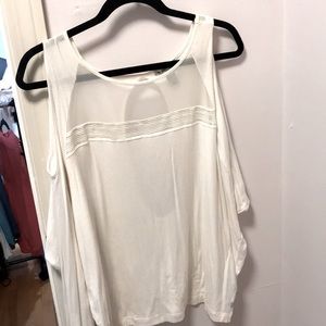 Open back and open shoulder top!